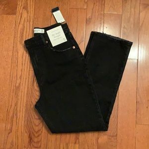 Abercrombie Ankle Straight Ultra High Rise Jean